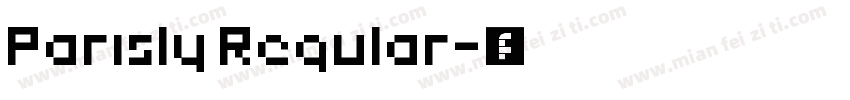 Parisly Regular字体转换